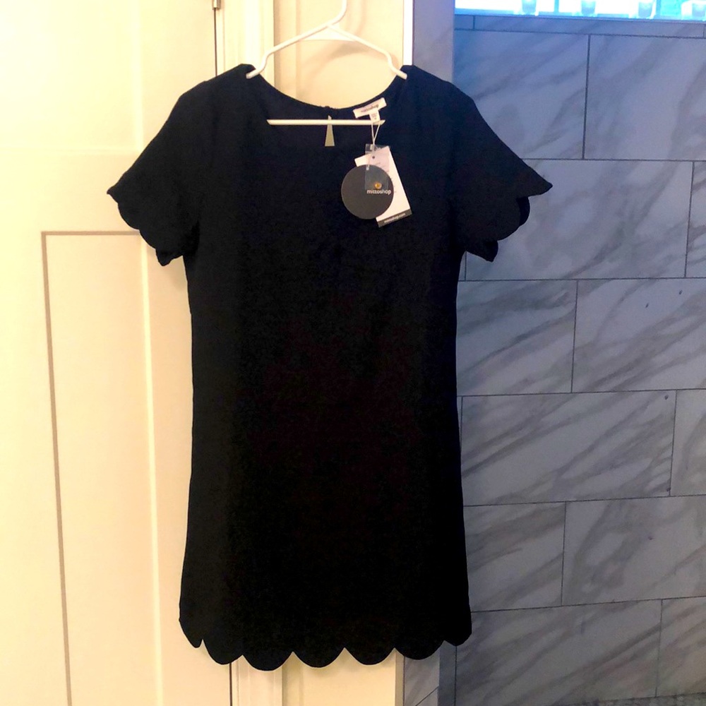 Black mini dress